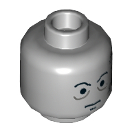 Lego hlava, světle modro šedá (6258935)